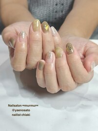 秋ニュアンスネイル