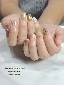 マーマ 八戸ノ里店(murmur)/秋ニュアンスネイル