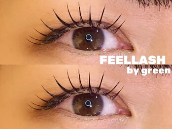 フィールラッシュ バイ グリーン(FEELLASH by green)/LED無制限(タレ目デザイン)