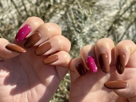 バレンタインネイル