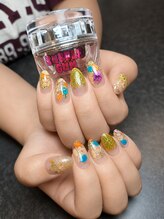 エゴ ネイルアトリエ(Ego.nail atelier)/Acrylic scalp / Design 