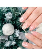 シマー(Shimmer)/チェック柄×ミラーフレンチ