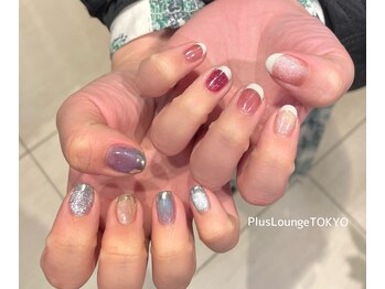 プルースラウンジ トウキョウ(Plus Lounge TOKYO)/マグネット×フレンチネイル♪