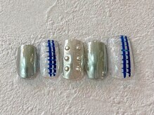ネイルビート(NAIL BEAT)/シルバー×ピーコック