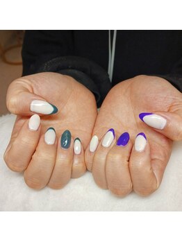 ウェリネイルサロン(WelinailSalon)/フレンチネイル　4380円