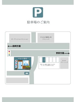 やまだ理容/やまだ理容駐車場です！