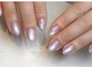 偏光ラベンダーマグ×水滴アート