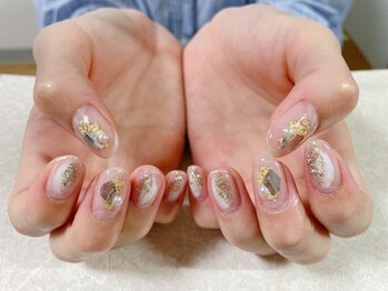 モグネイル(Mogunail)/8月定額A ガラスネイル