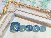 グリッター(GLITTER)/マーブルネイル