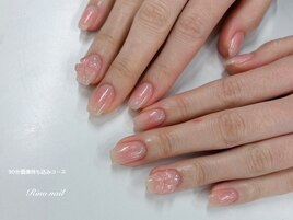 桃チークとクリアリボン70107