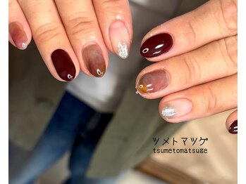 ツメトマツゲ/ニュアンスネイル