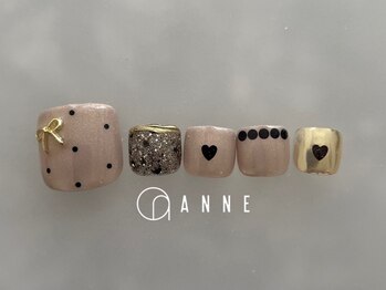 アンネ 梅田 ALLYS店(ANNE)/foot art design7月☆パラジェル