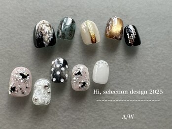 ハイネイルアンドアイ(Hi, nail&eye)の写真/【Hand★Hi,selection design¥8,800～】名古屋屈指の実力派サロン！ショートでも圧巻のハイクオリティart♪