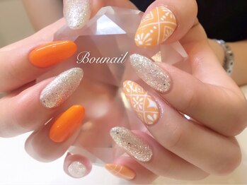 ボネール(nail ＆ eyelash Bounail)/エスニック　手描き