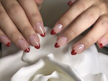 ネイルサロン ビビ(bibi)/ハートフレンチ