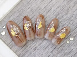 べっ甲風キャメル￥6980