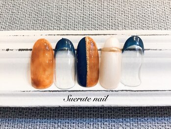 スエルテ ネイルサロン 北千住店/べっ甲ネイル　￥8000