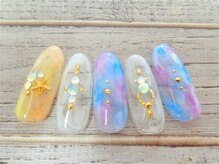 ブランロール 中目黒店(Blanl'or)/涼し気ニュアンスネイル