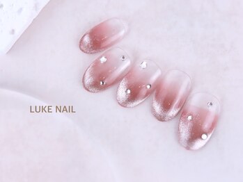 ルークネイル 恵比寿店(LUKE NAIL)/マグネットフレンチネイル 春夏