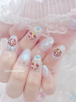 ファラウェイネイル(Faraway nail)/キラキラネイル/オーロラネイル