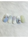 ニュアンス紫陽花のデザイン