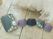 エムネイル(M Nail)/フットジェル・パールでdressy