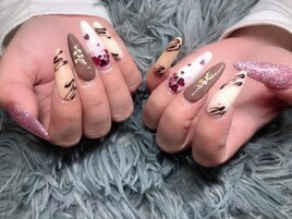 スカルプ◎バレンタインネイル