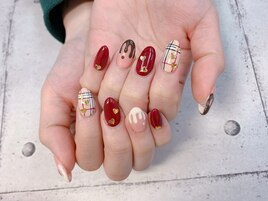 ハートデザインネイル