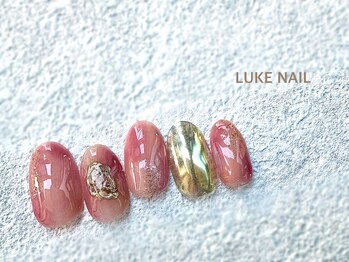 ルークネイル 恵比寿店(LUKE NAIL)/ちゅるんニュアンスマーブル　秋
