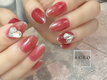 アクロネイル アンド アイ(ACRO NAIL&EYE)/赤ネイル