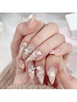 ミス シャーリー(Miss Shirley)/【ピンク×レースアート】