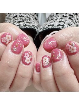 ネイルージュ 梅ヶ丘店(Nailouge)/桜ネイル☆