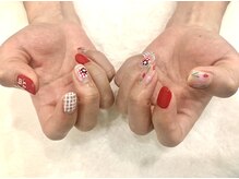 韓国2本アート♪個性派デザイン得意^^\6000/心斎橋/長堀橋ネイル