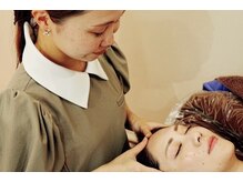 頭からも老廃物を流していきます！頭皮環境にも効果あり♪