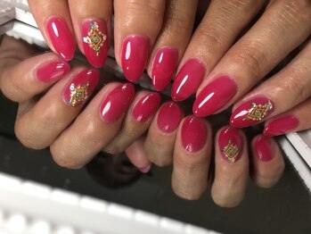 ネイルサロン ビビ(bibi)/とろけるピンクネイル