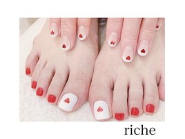 お揃いハートネイル！