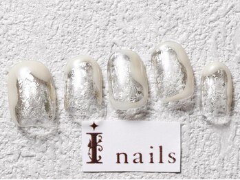 アイネイルズ 梅田店(I nails)/箔うねうねニュアンス￥7700