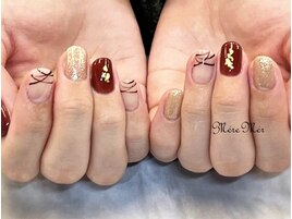 バレンタインネイル