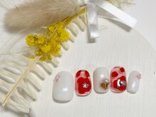 ブレス 仙台駅前本店(BLESS)/水彩フラワーネイル