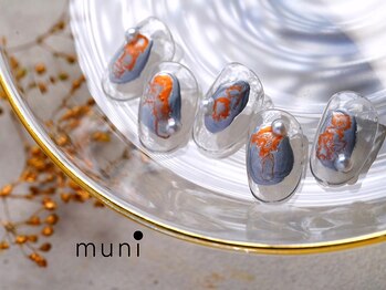 ムニネイル 心斎橋(muni NAIL)/メタルニュアンスデザイン