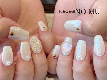 ホワイト×艶ミラー