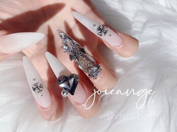 ジョアアンジェ 心斎橋店(joie ange)の写真/仕上がりの満足度◎こだわりのフォルムとデザインでアナタ好みのスカルプに★ロングネイルもお任せ下さい!