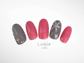 ルキア(Lukia)/冬おすすめ☆シンプルネイル