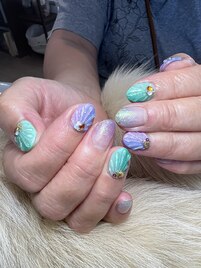 人形の鱗ネイル☆