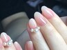 1日お2人様限定！！入手困難マオジェルならでは超美爪 花びらネイル