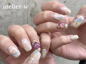 アトリエ ダブリュー バイ エニイテトロ(atelier W by ANYTETRO)の写真/【新規限定☆おまかせニュアンス￥7500】最新トレンドネイルはプロにお任せ◎周りと差がつく指先へ☆