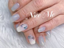 ナイスミー(Nice Me)/定額デザイン　アジサイ風アート