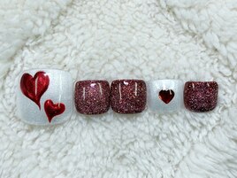 ミラーハートネイル