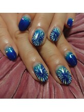 ケーエムネイル(Kmnail)/花火ネイル♪