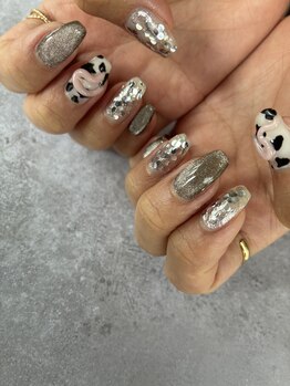 ランテテスマッジ(Rantete smudge)/アニマル柄ネイル